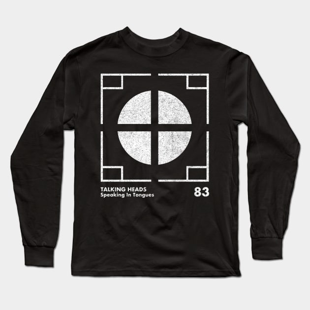 Talking Heads / Speaking In Tongues / Minimalist Graphic Artwork Design Long Sleeve T-Shirt by saudade